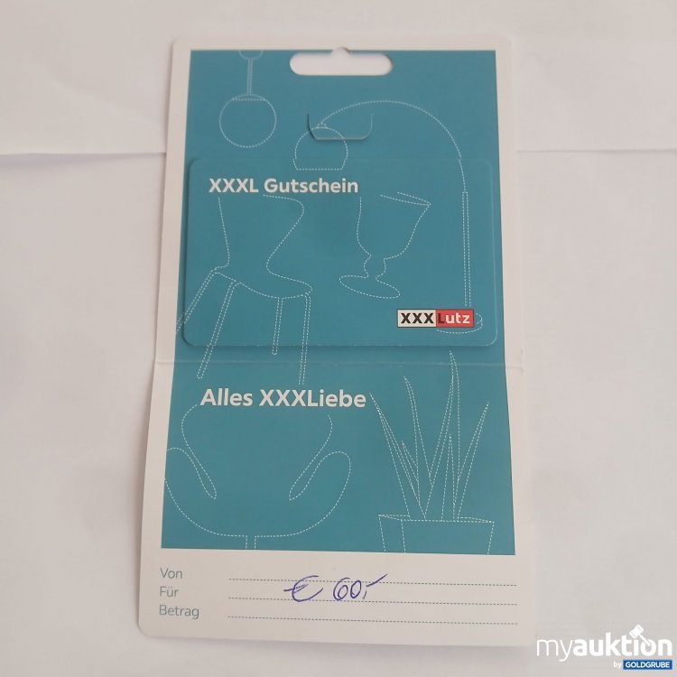 Artikel Nr. 899143: XXXLutz Gutschein Wert 60€