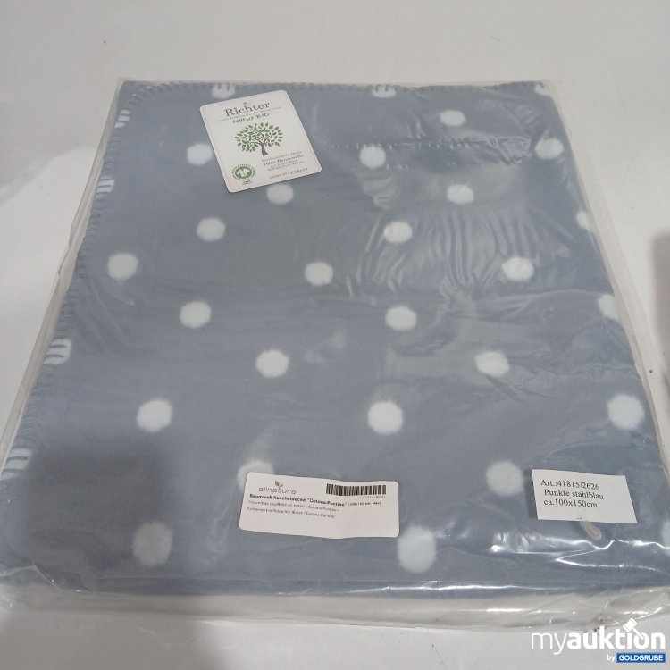 Artikel Nr. 951143: Richter Baumwoll-Kuscheldecke "Cotona-Puntino" 100x150cm 