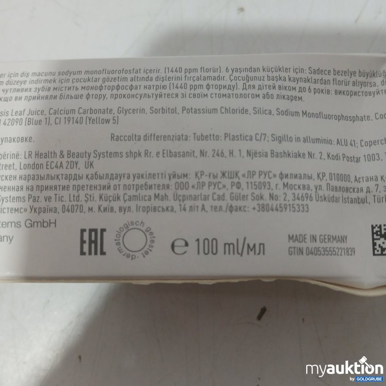 Artikel Nr. 468144 Artikel Nr. 468144: LR Aloe Via Sensitive Protect Tooth Paste 100 ml