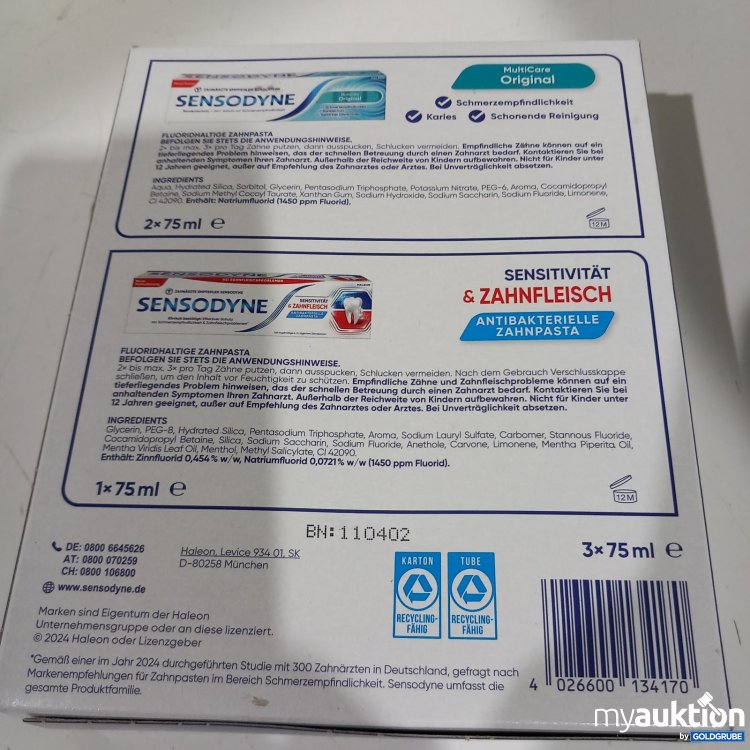 Artikel Nr. 470144 Artikel Nr. 470144: Sensodyne Zahnpasta 3 x 75 ml
