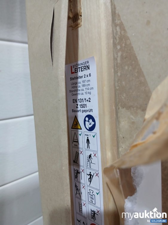 Artikel Nr. 835144: Störungen Leitern Stehleiter 2x6 