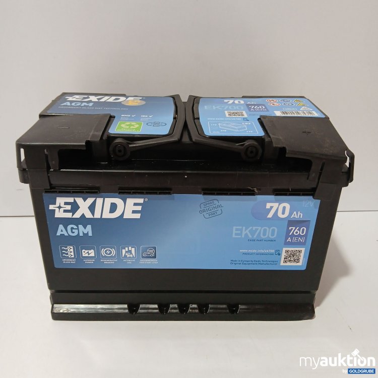 Artikel Nr. 854144 Artikel Nr. 854144: Exide AGM 70Ah EK 700