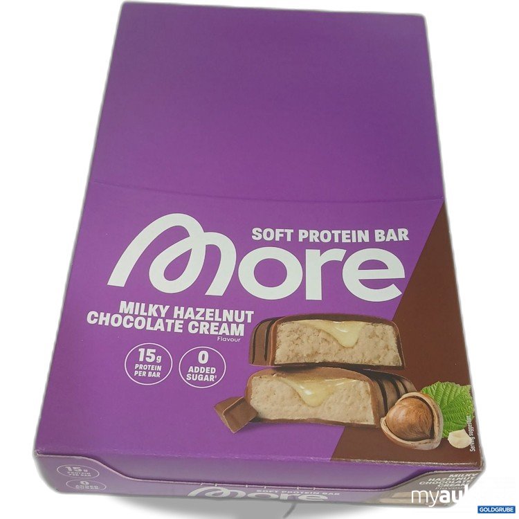 Artikel Nr. 993144 Artikel Nr. 993144: More soft Protein Bar milky Hazelnut chocolate cream Flavour 10x50g