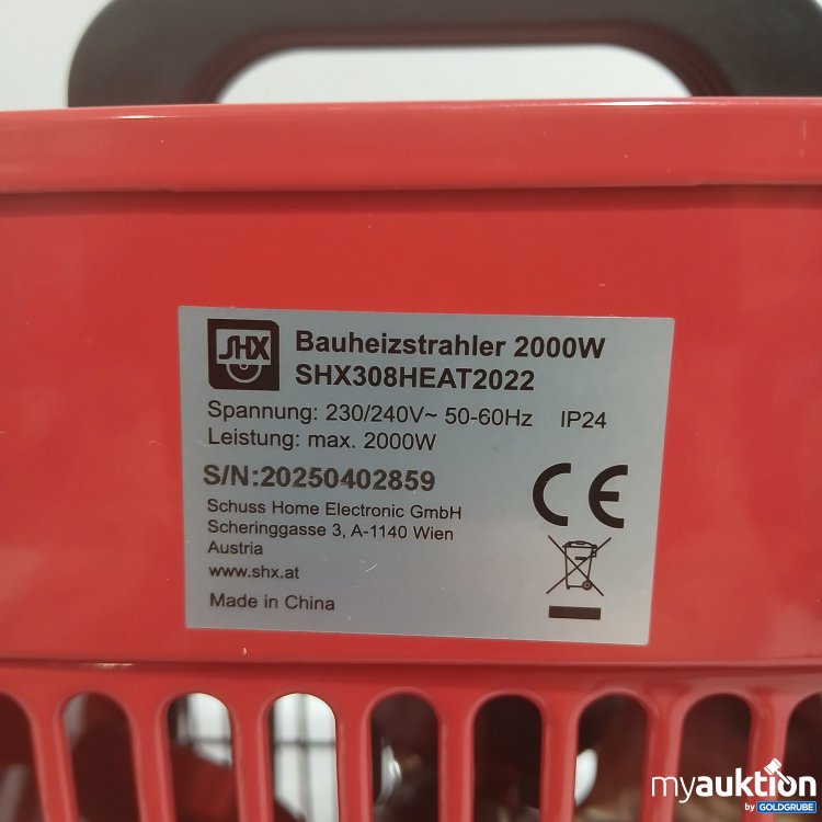 Artikel Nr. 446145: SHX Bauheizstrahler 2000W SHX308HEAT2022