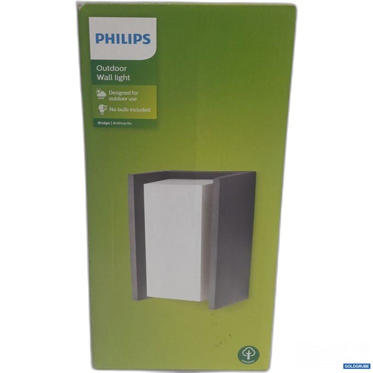 Artikel Nr. 447145 Artikel Nr. 447145: Philips Outdoor Wall light Bridge Anthracite 240V 15W