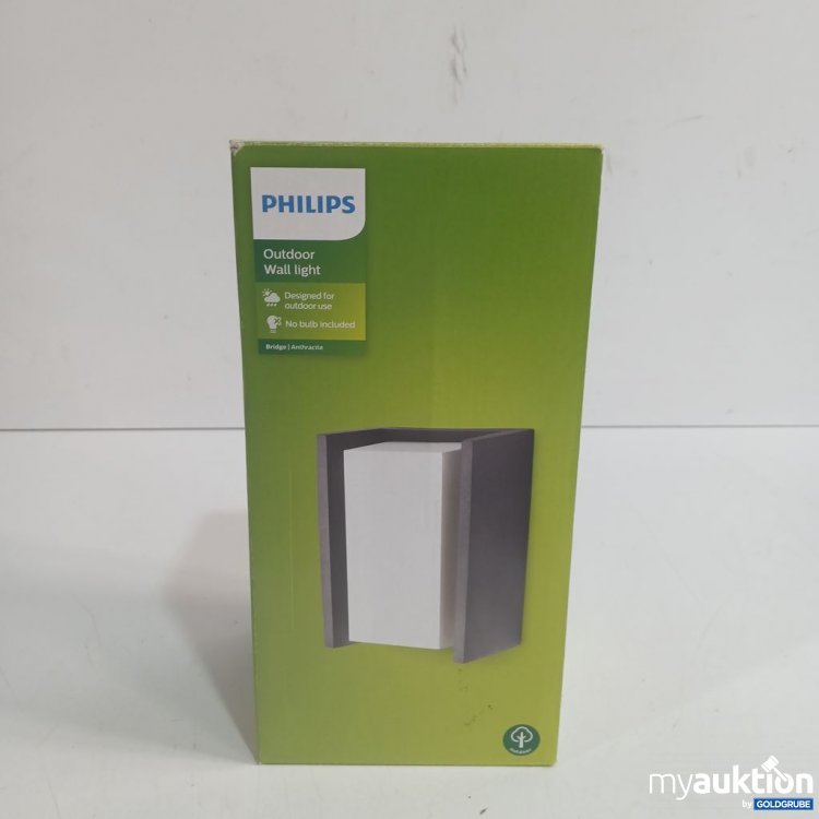 Artikel Nr. 447145 Artikel Nr. 447145: Philips Outdoor Wall light Bridge Anthracite 240V 15W