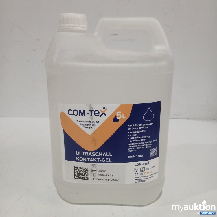 Artikel Nr. 467145 Artikel Nr. 467145: COM-TEX Ultraschall Kontakt-Gel 5 l