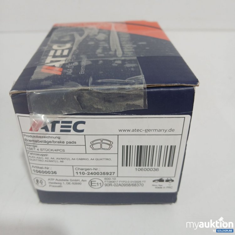 Artikel Nr. 861145: Atec Bremsbeläge 4Stk 10600036 