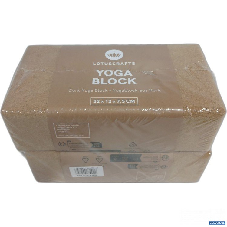 Artikel Nr. 956145: Lotuscrafts Yoga Block 22x12x7,5cm 2er Set 