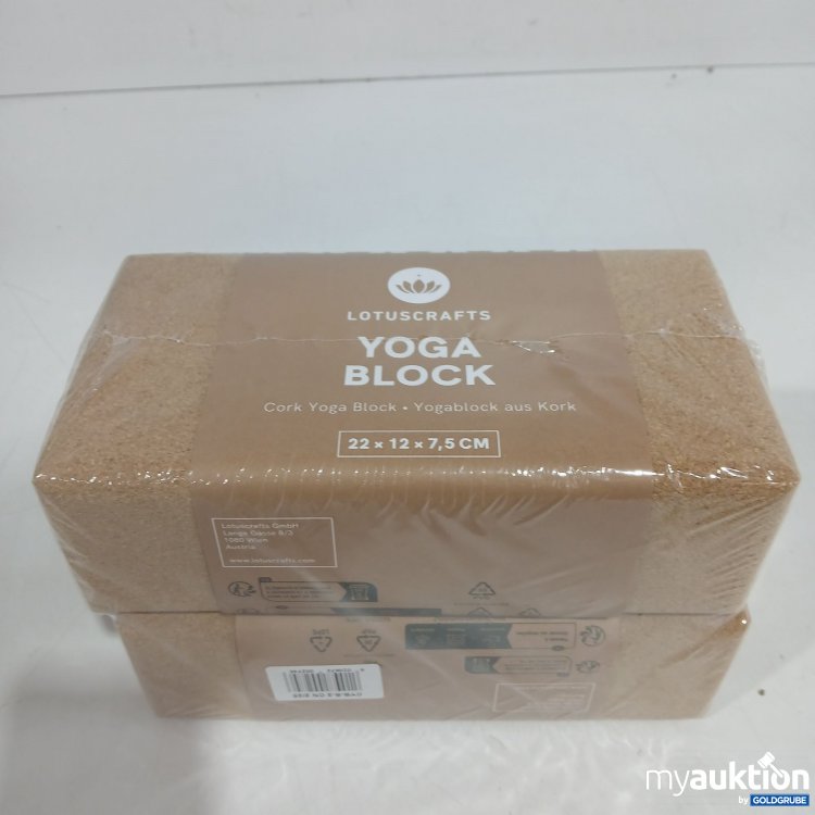 Artikel Nr. 956145: Lotuscrafts Yoga Block 22x12x7,5cm 2er Set 