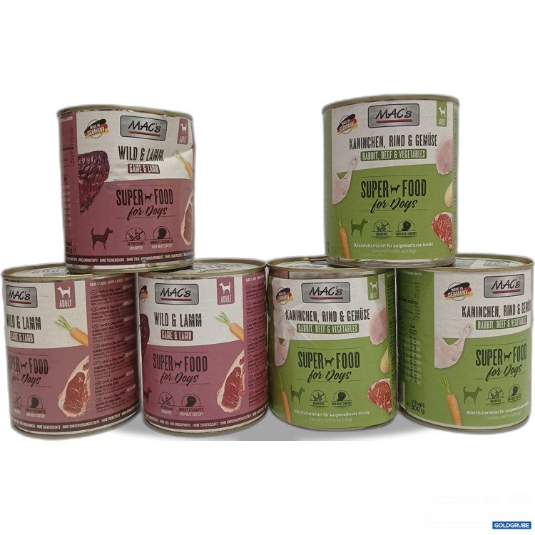 Artikel Nr. 963145: Diverse Sorten MAC's Hundefutter 6x800g 