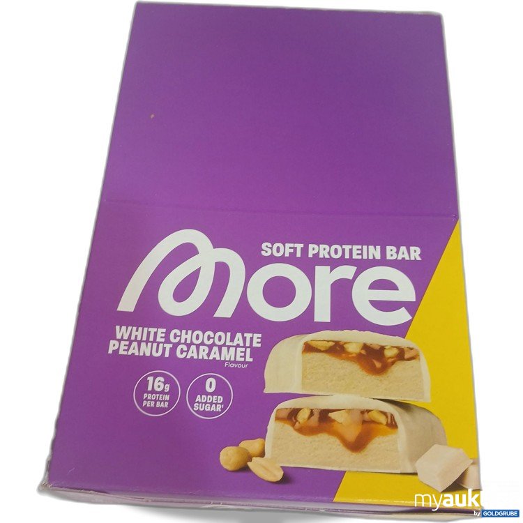 Artikel Nr. 993145 Artikel Nr. 993145: More soft Protein Bar white chocolate Peanut Caramel Flavour 10x50g
