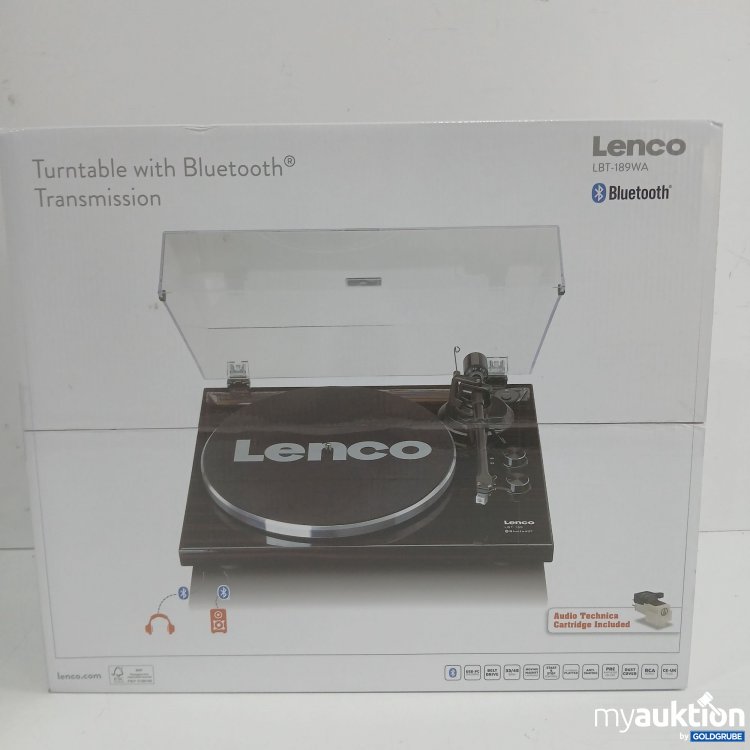 Artikel Nr. 446146: Lenco LBT-189WA Plattenspieler mit Holzgehäuse