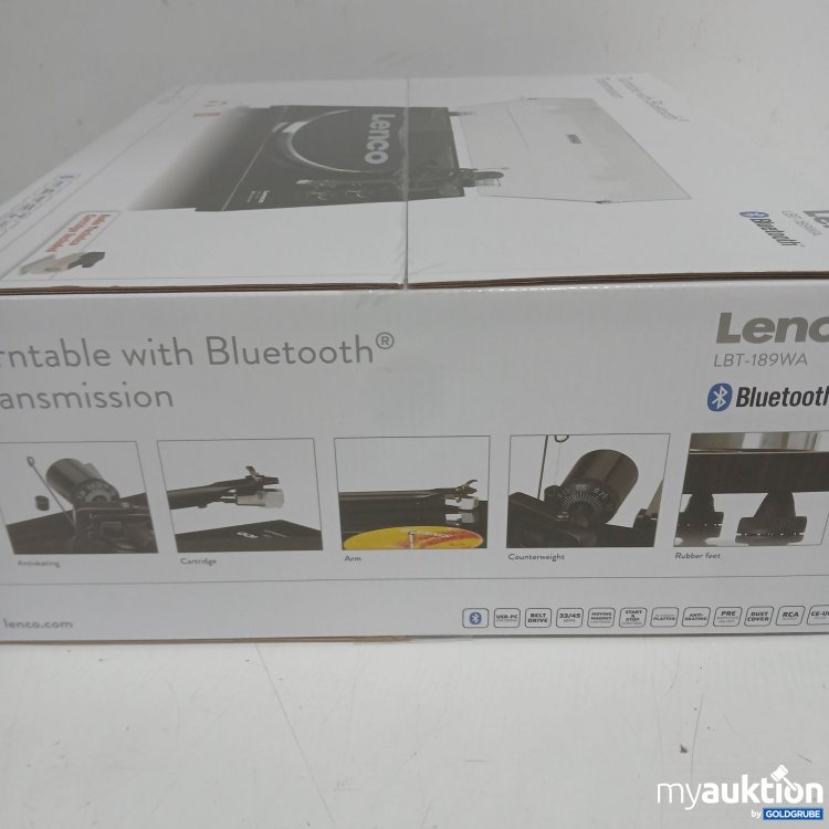 Artikel Nr. 446146: Lenco LBT-189WA Plattenspieler mit Holzgehäuse