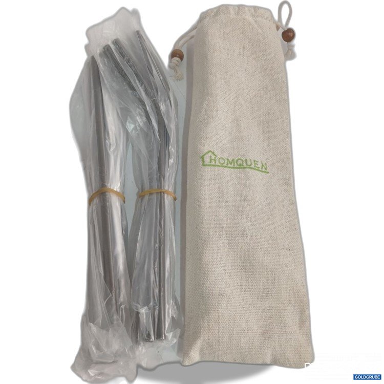 Artikel Nr. 919146: HOMQUEN Edelstahl Strohhalme Set