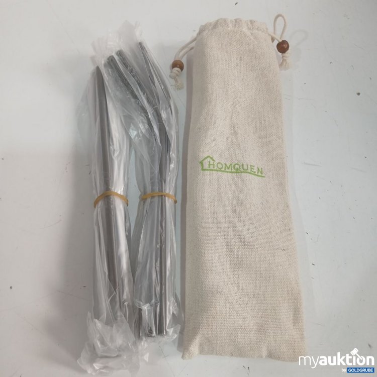 Artikel Nr. 919146: HOMQUEN Edelstahl Strohhalme Set