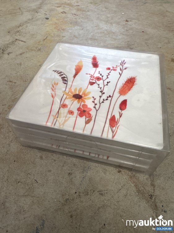 Artikel Nr. 935146: Untersetzer mit Blumendesign aus Keramik