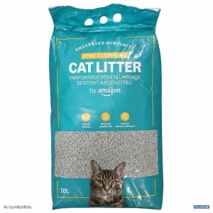 Artikel Nr. 478146: Amazon Cat Litter 10 l parfümfreie feine klumpende Bentonit-Katzenstreu
