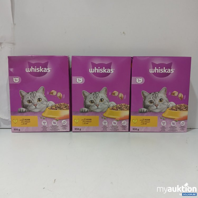 Artikel Nr. 980147: Whiskas Katzenfutter mit Huhn 3×950g