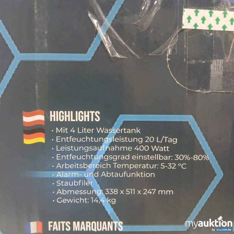 Artikel Nr. 446148: Be cool 20L Luftentfeuchter BC20LEF2301 weiß
