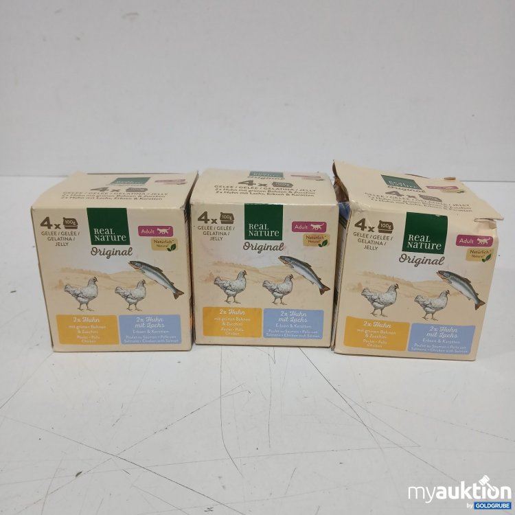 Artikel Nr. 478148 Artikel Nr. 478148: Real Nature 3 x Original Adult Katzenfutter 4 x 100 g
