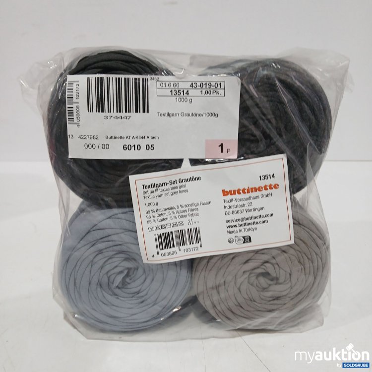 Artikel Nr. 961148 Artikel Nr. 961148: Buttinette Textilgarn Set Grautöne