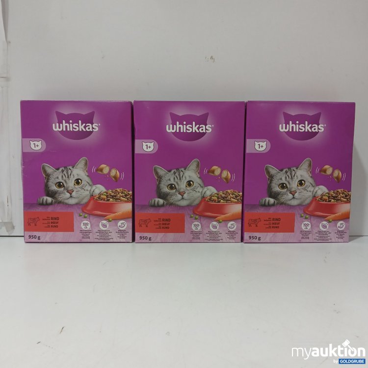 Artikel Nr. 980148 Artikel Nr. 980148: Whiskas Katzenfutter mit Rind 3×950g