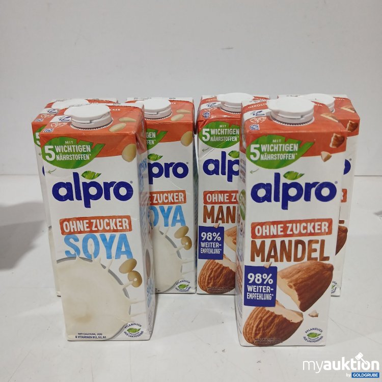 Artikel Nr. 890149: Alpro Soya 3x1l und Mandel 3x1l ohne Zucker 