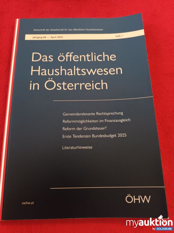 Artikel Nr. 927149 Artikel Nr. 927149: Das öffentliche Haushaltswesen in Österreich