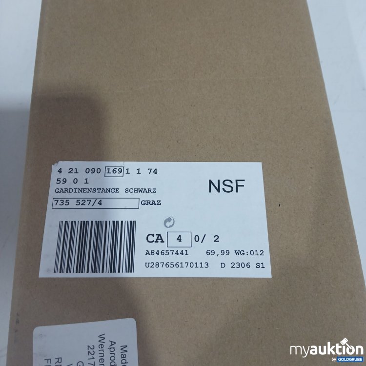 Artikel Nr. 888150 Artikel Nr. 888150: Gardinenstange schwarz 735527/4