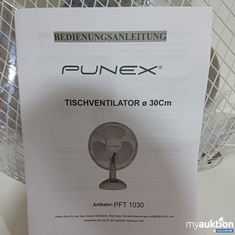 Artikel Nr. 942150: Punex Tischventilator ø 30 cm