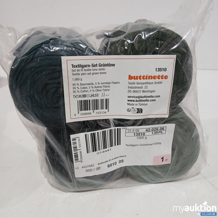 Artikel Nr. 961150: Buttinette Textilgarn Set Grüntöne 