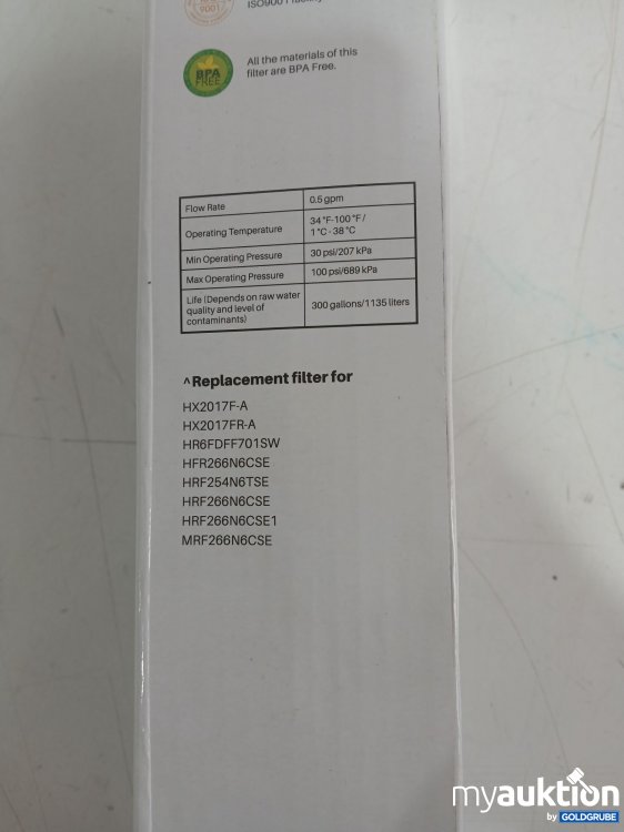 Artikel Nr. 995150 Artikel Nr. 995150: WFiltr HX2017F-A