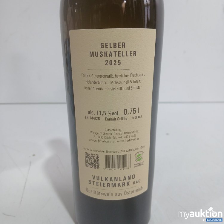 Artikel Nr. 469151 Artikel Nr. 469151: Frühwirth Gelber Muskateller 750ml