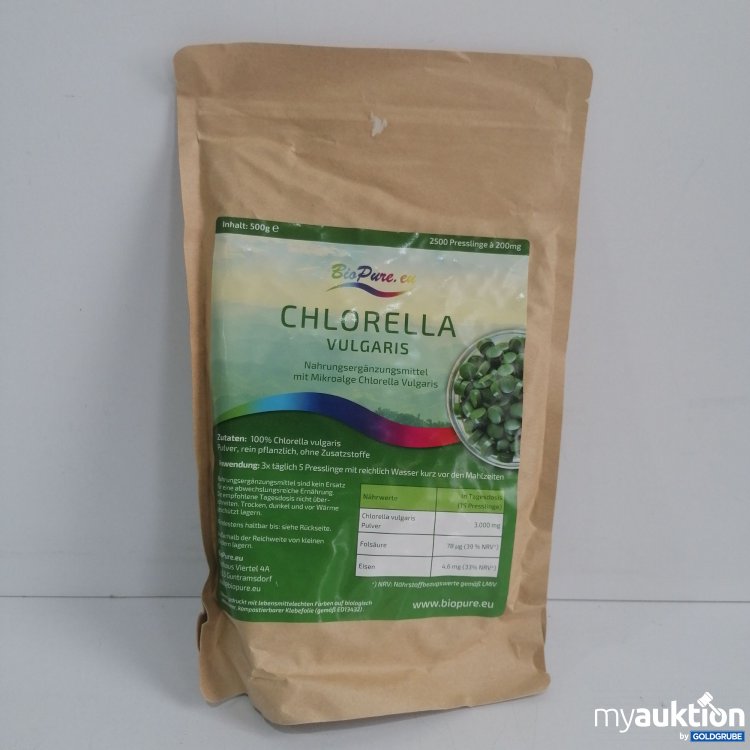 Artikel Nr. 836152 Artikel Nr. 836152: Bio Pure Chlorella Vulgaris 500g