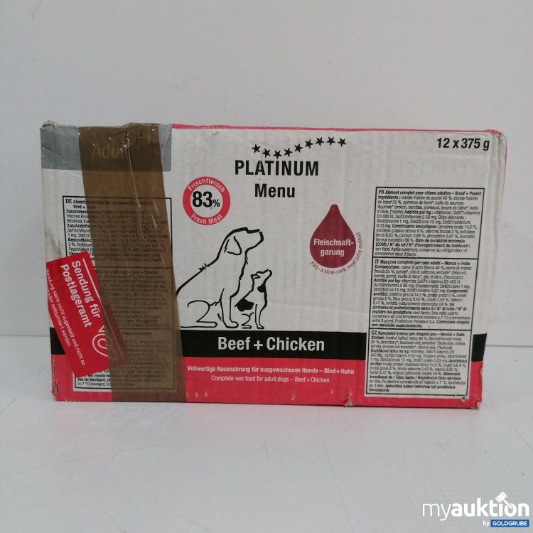 Artikel Nr. 840152 Artikel Nr. 840152: Platinum Menü Beef/Chicken 12x375g