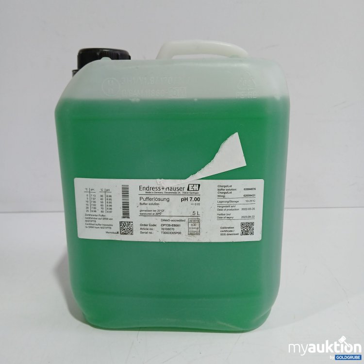 Artikel Nr. 905152 Artikel Nr. 905152: Enderness+ Hauser Pufferlösung pH 7.005l