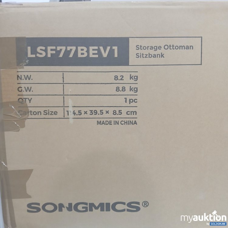 Artikel Nr. 915152: Songmics Storage Ottoman Sitzbank LSF77BEV1 