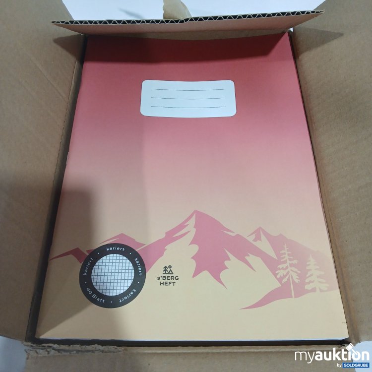 Artikel Nr. 951152: Schulheft A4 kariert 5x5mm 40Blatt rot 20Stk 