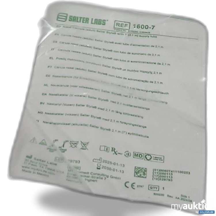 Artikel Nr. 956152: Salter Labs Nasenkanüllen / Atemgasbefeuchter