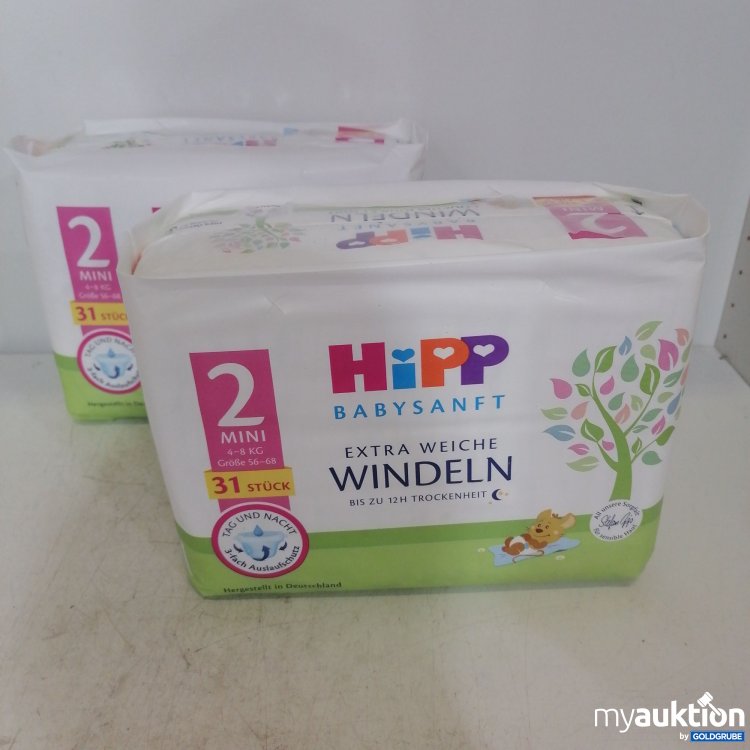 Artikel Nr. 721153: Hipp Babysanft Extra Weiche Windeln 2(4-8kg) 31 Stück 