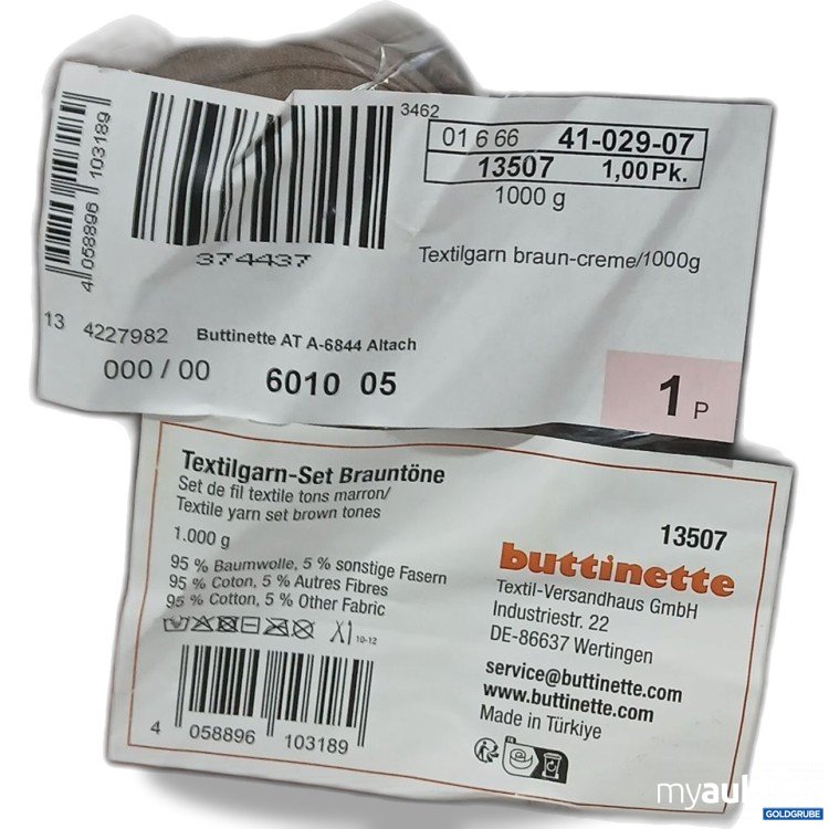 Artikel Nr. 961153: Buttinette Textilgarn Set Brauntöne 