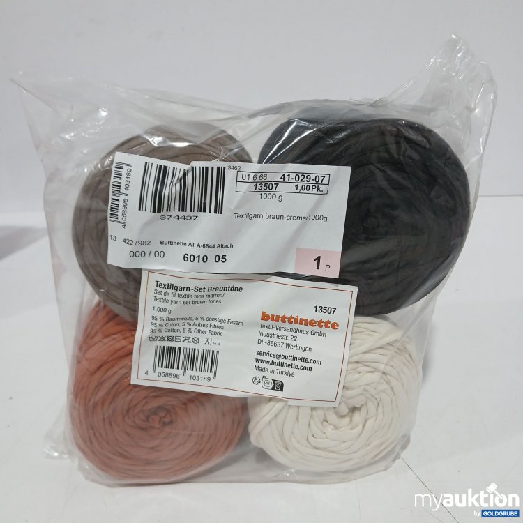 Artikel Nr. 961153: Buttinette Textilgarn Set Brauntöne 