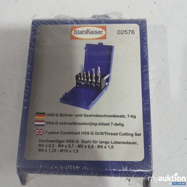 Artikel Nr. 986153 Artikel Nr. 986153: StahlKaiser HSS-G Bohrer- und Gewindeschneidesatz 7tlg. 02576