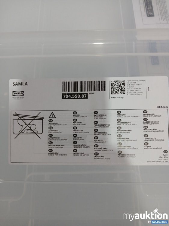 Artikel Nr. 996153 Artikel Nr. 996153: SAMLA Plastick Deckel 56x39cm