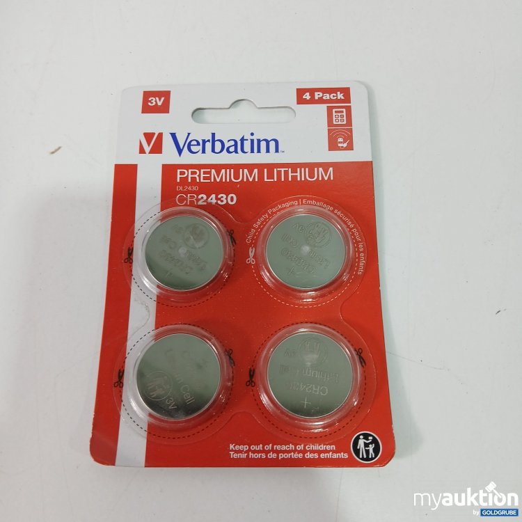 Artikel Nr. 800154 Artikel Nr. 800154: Verbatim Premium Lithium CR2430 4 Stück