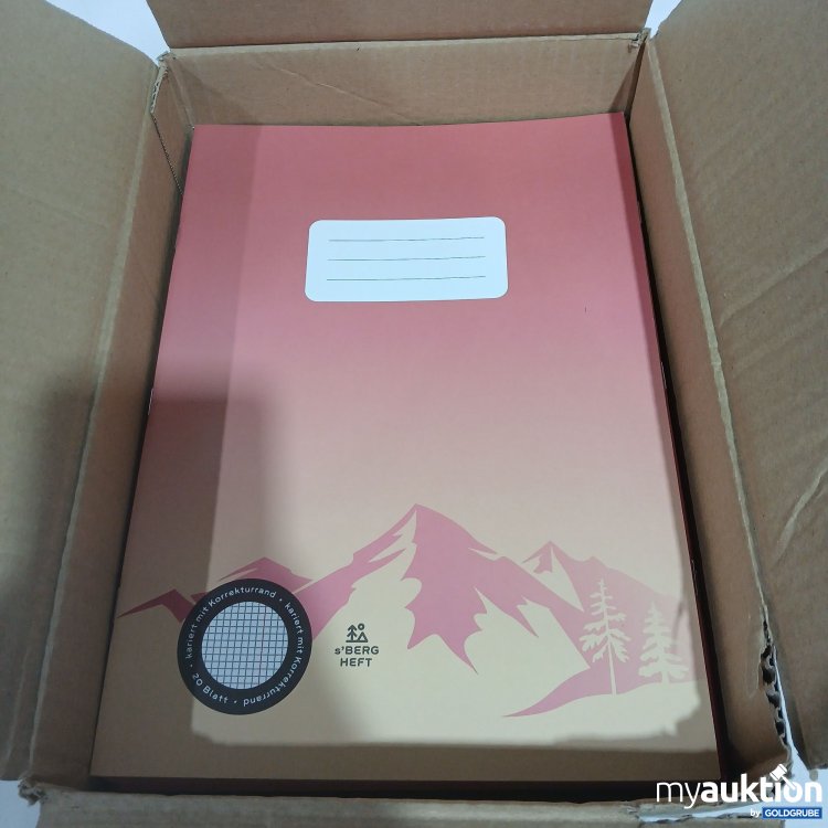 Artikel Nr. 951154: Schulhefte A4 kariert mit Rand 5x5mm 24Blatt rot 20Stk 