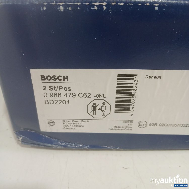 Artikel Nr. 463155: Bosch Bremsscheibe 2Stk Renault 0986479C62 BD2201 