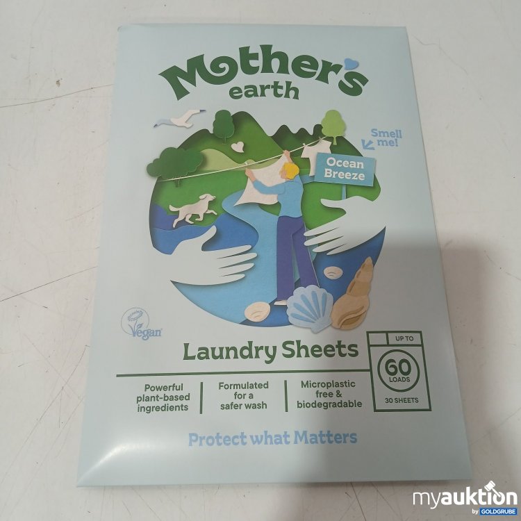 Artikel Nr. 468155 Artikel Nr. 468155: Mothers earth Laundry Sheets Ocean Breeze 30Stk 150g