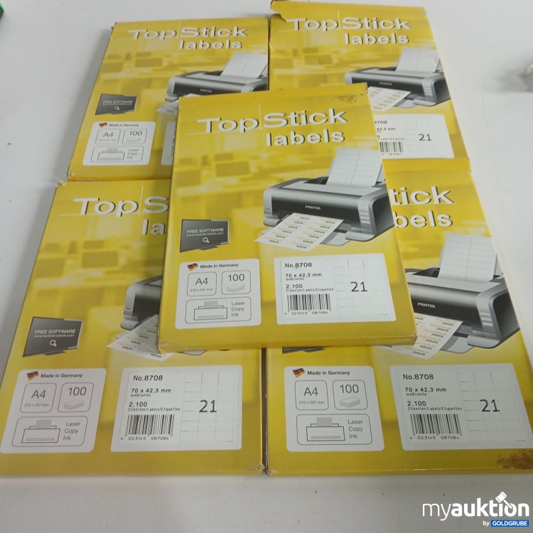 Artikel Nr. 865155: TopStick Labels A4 210x297mm je 100Stk 